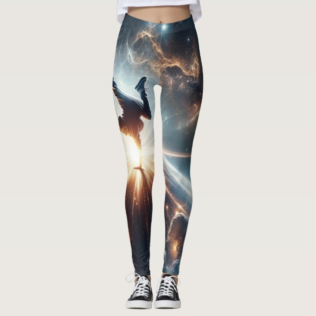 Leggings Explosión de la ruptura galáctica en el espacio pr (Anverso)