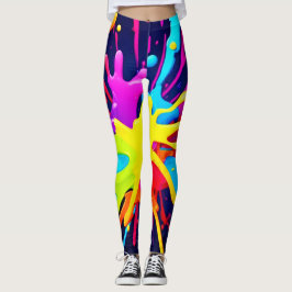 Leggings Explosión de pintura radiante