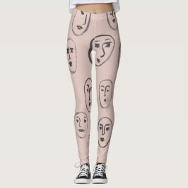 Leggings Expresiones de las leyendas faciales