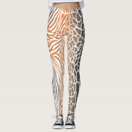 Leggings extracto, animal, fondo, camuflaje, jirafa,