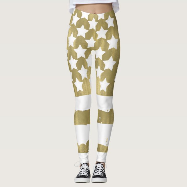 Leggings Extracto de la bandera de los E.E.U.U. de las (Anverso)