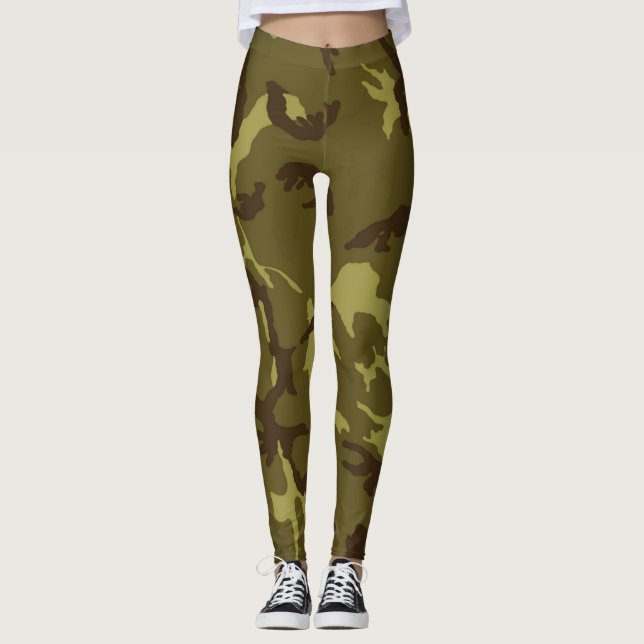 Leggings Exuberante Chica de Sassy Sexy Mocha Camo (Anverso)