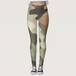 Leggings Eye Catching Camouflage Print Stylish