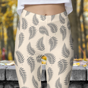 Leggings Fabuloso Patrón de Ferrocarril Blanco