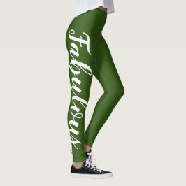 Leggings Fabuloso rosa y blanco (o cambiar texto/color)