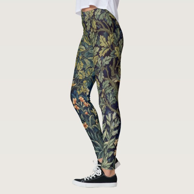 Leggings Faisán pájaro árbol bosque William Morris (Izquierda)