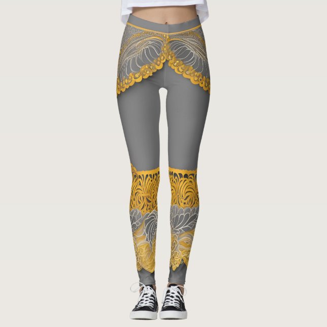 Leggings Falda Me en Encaje arte de IA (Anverso)