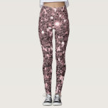 Leggings Falsas chispas del purpurina del oro color de rosa<br><div class="desc">Falso purpurina del oro color de rosa grande atractivo.
OBSERVE POR FAVOR:  Éstos son gráficos impresos plano - ningunas piezas aumentadas.</div>