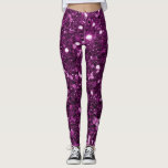 Leggings Falsas chispas púrpuras del purpurina<br><div class="desc">Falso purpurina púrpura grande atractivo.
OBSERVE POR FAVOR:  Éstos son gráficos impresos plano - ningunas piezas aumentadas.</div>