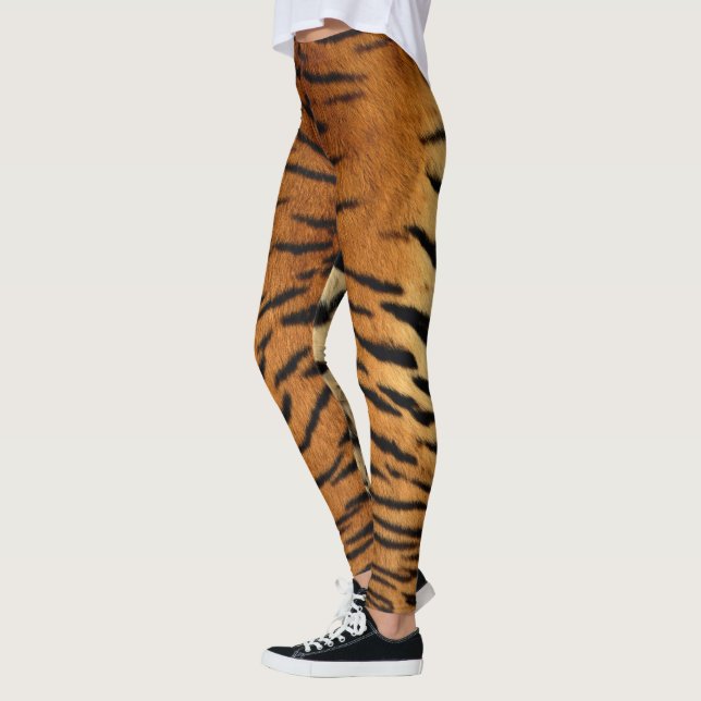 Leggings Falsas polainas de la piel del tigre siberiano (Izquierda)