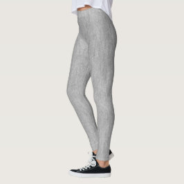Leggings Falso gris texturizado Tela