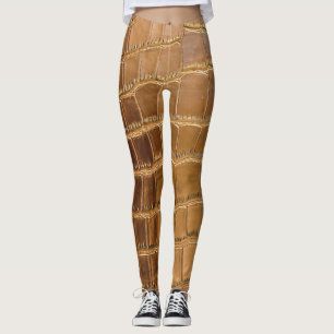 Leggings Falso modelo de la piel animal del cuero del