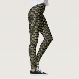 Leggings Familia Cute Cactus En Acuarela