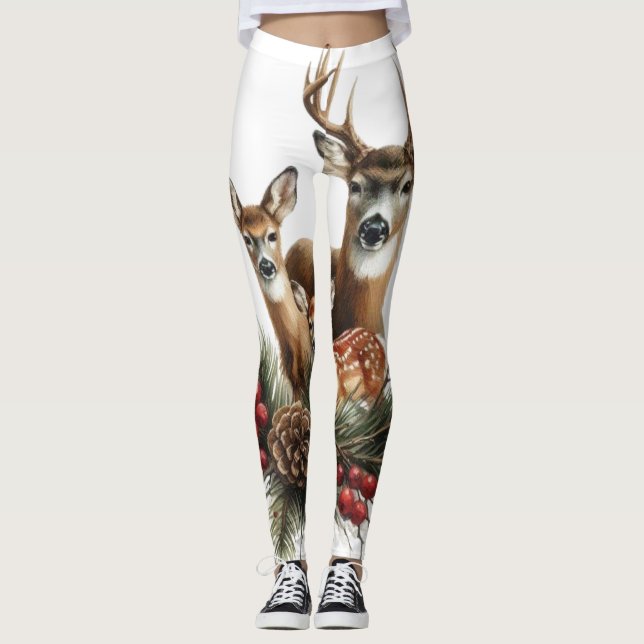 Leggings Familia de ciervos  (Anverso)