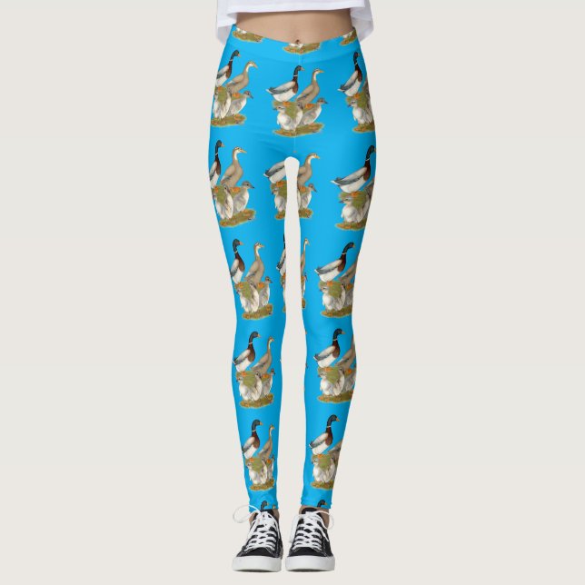 Leggings Familia de patos de Sajonia (Anverso)