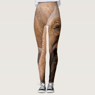 Leggings Familia Elefante: Vida silvestre majestuosa