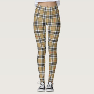Leggings Familia Thomson Camel Tartan Plaid Pattern Menor