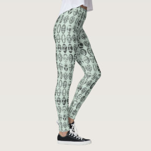 Leggings Fancy Easter Pattern Green