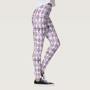 Leggings Fancy Easter Pattern Pink