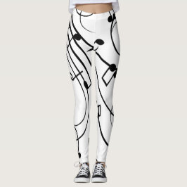 Leggings Fancy Music Notes