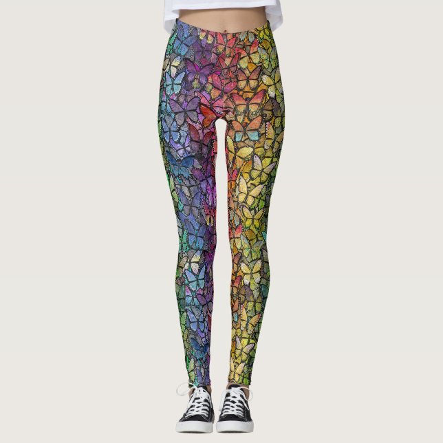 Leggings fantasía arcoiris mariposas (Anverso)