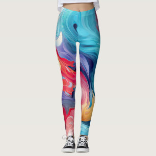 Leggings Fantasía colorida y abstracta
