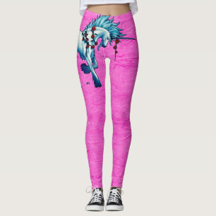 Leggings Fantasía De Unicornio De Moda En Las Piernas Grung