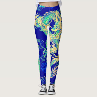 Leggings Fantasía del dragón del emperador chino más popula