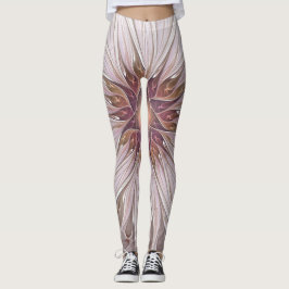 Leggings Fantasía floral, resumen Flor pastel moderna