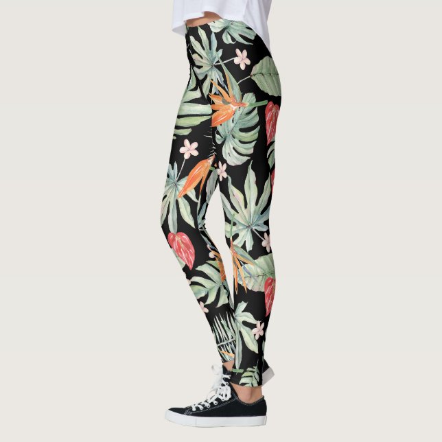 Leggings Fantasía Tópica Oscura Fantasy Flower Foliage (Izquierda)