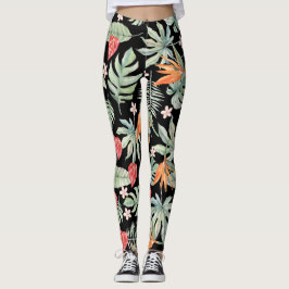 Leggings Fantasía Tópica Oscura Fantasy Flower Foliage