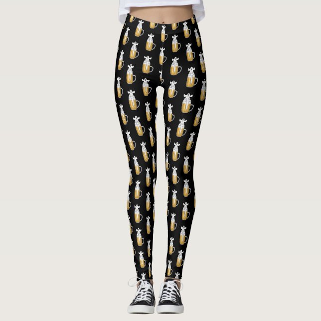 Leggings Fantasma espeluznante de Halloween (Anverso)