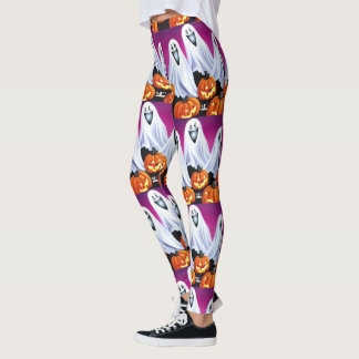 Leggings Fantasmas y calabazas de Halloween