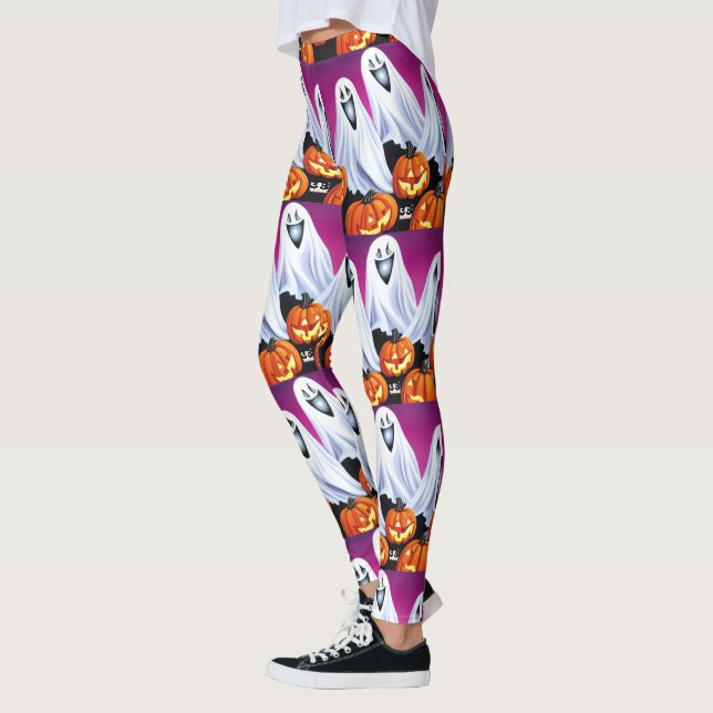 Leggings Fantasmas y calabazas de Halloween (Izquierda)
