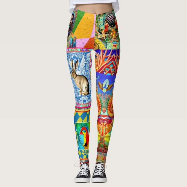LEGGINGS FANTASY DESIGNER COLLAGE (Anverso)