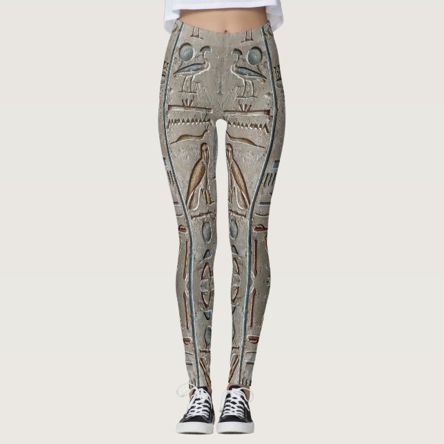 Leggings Faraones del Antiguo Egipto Jeroglíficos Grabar Te (Anverso)