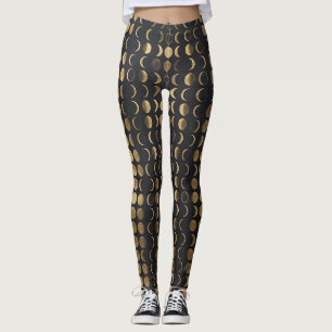 Leggings Fases de la Luna Dorada – Alquimia Celestial
