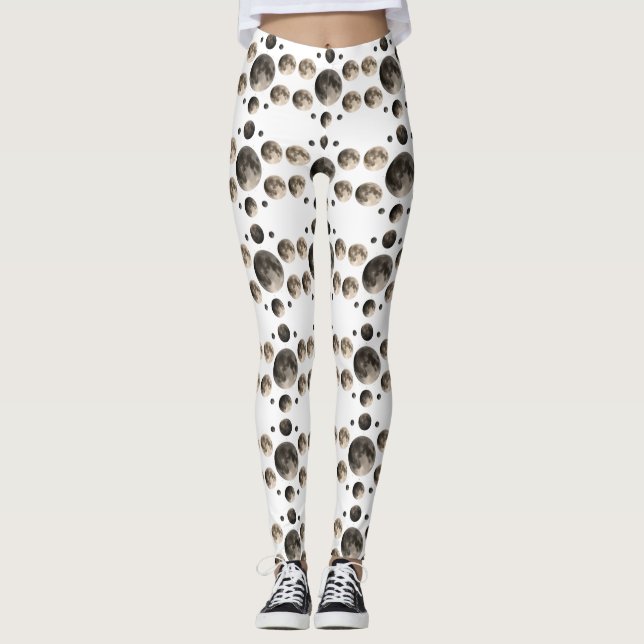 Leggings Fases Lunares Celestiales Mandala Arte de Astronom (Anverso)
