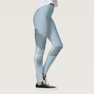 Leggings Fashion Monocrome Urban Graffiti Smear