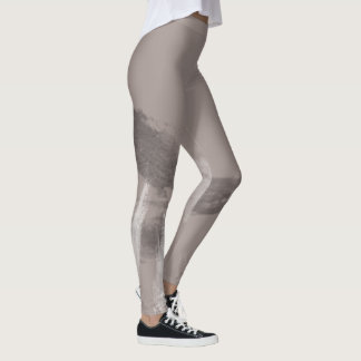 Leggings Fashion Monocrome Urban Graffiti Smear