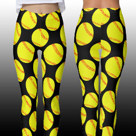 Leggings Fastpitch Softball Player Personalizado Deportes a