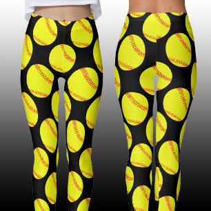 Leggings Fastpitch Softball Player Personalizado Deportes a