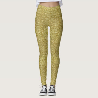 Leggings Faux Gold Purpurina Y Glamour Legglamour