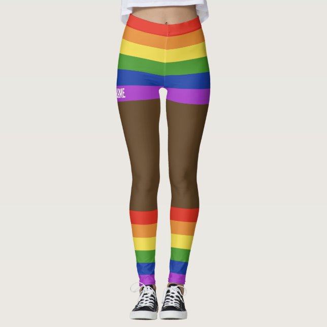 Leggings Faux Shorts & Legs del orgullo gay (Anverso)