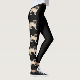 Leggings Fawn Pug Mops Raza de Perro Perros de Dibujos Anim