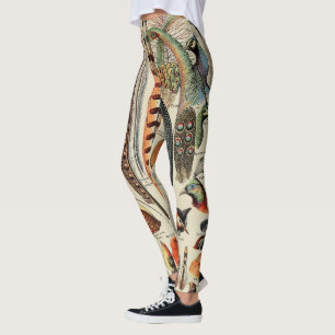 Leggings Feather Bird Wildlife Antigüedades Feathers