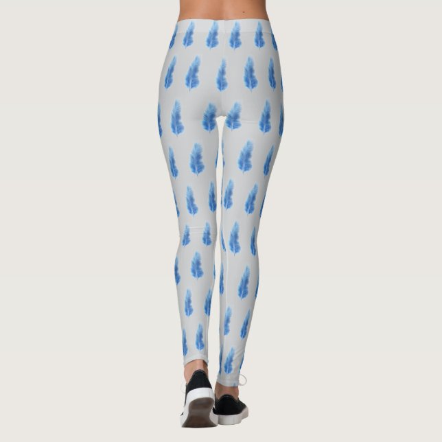 Leggings Feather Fall - Gris Claro (Reverso)