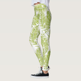 Leggings Feathery Fern sobre las piernas