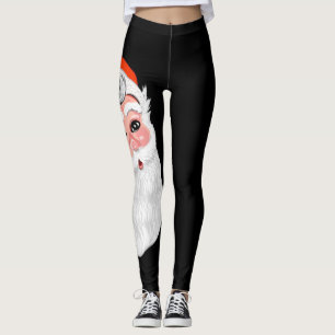 Leggings Felices Navidad lindas de "Papá Noel"
