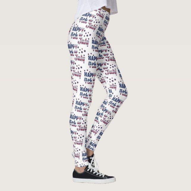 Leggings Feliz 4 de julio (Derecha)